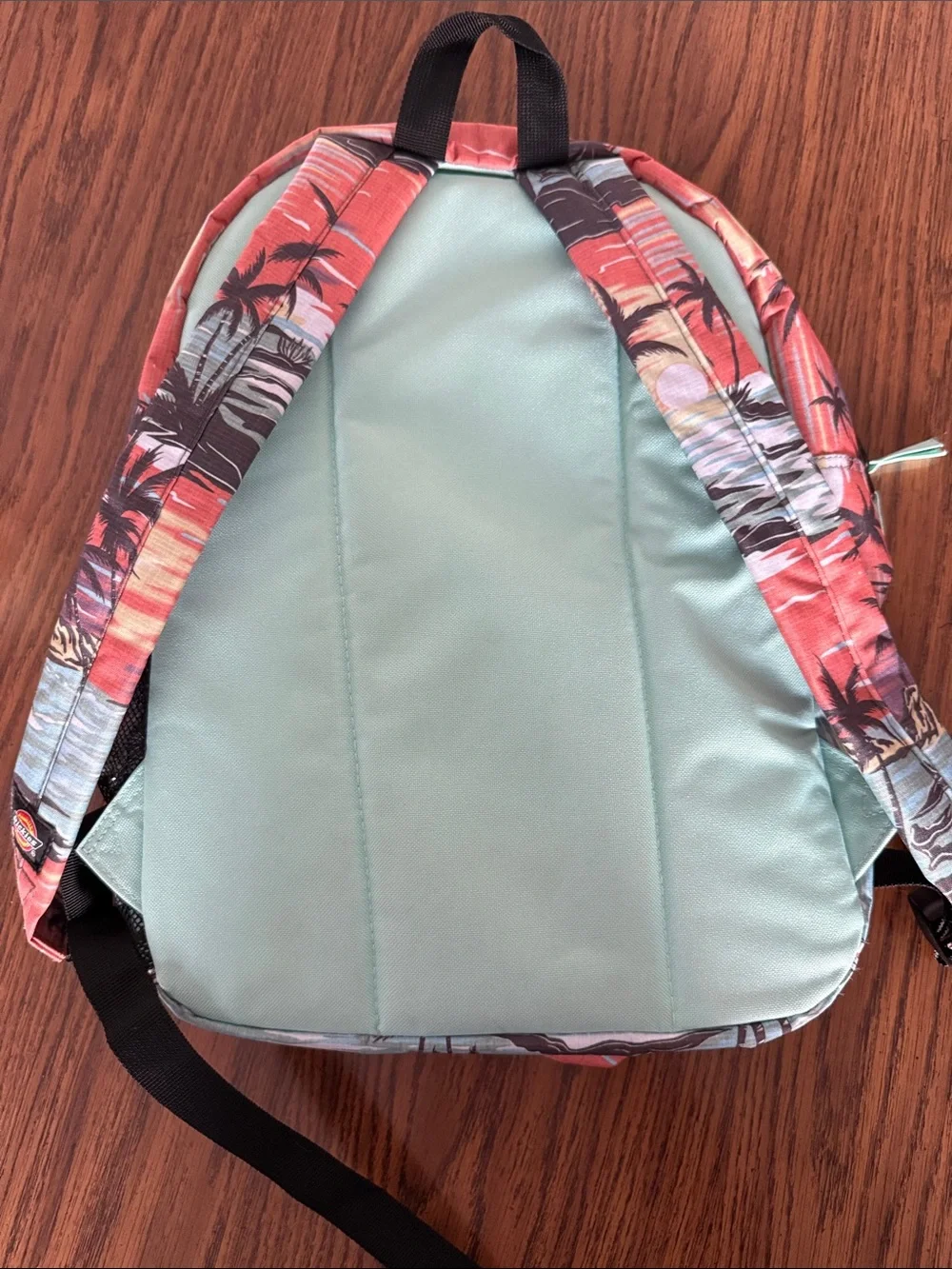 Dickies Coral & Mint Tropical Print Backpack